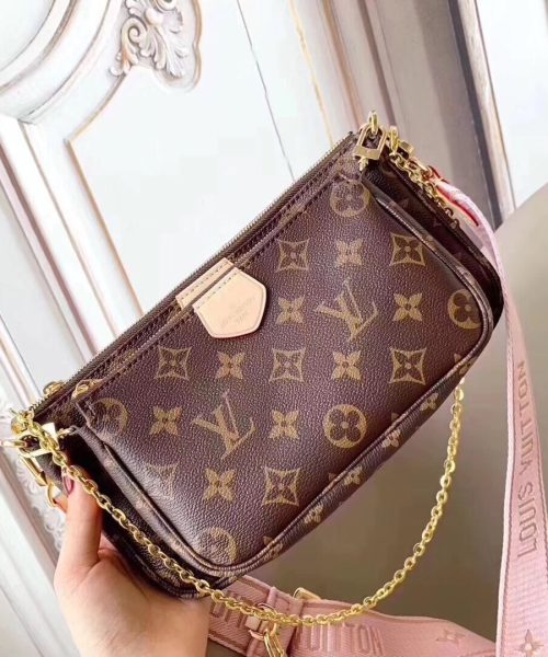 1:1 Replica Louis Vuitton LV Multi Pochette Accessoires Monogram Canvas Luxury Bag For Women M44840 - 24cm