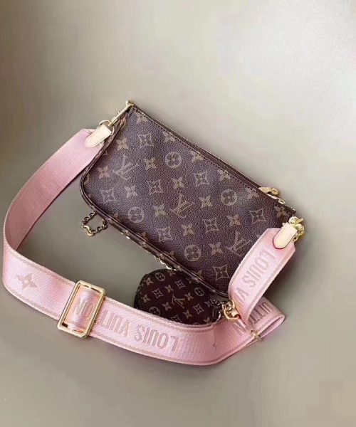 1:1 Replica Louis Vuitton LV Multi Pochette Accessoires Monogram Canvas Luxury Bag For Women M44840 - 24cm