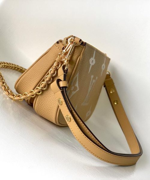 1:1 Replica Louis Vuitton LV Multi Pochette Accessoires Monogram Empreinte Leather Luxury Bag For Women M45983 - 9.8in/25cm