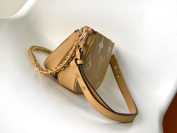 1:1 Replica Louis Vuitton LV Multi Pochette Accessoires Monogram Empreinte Leather Luxury Bag For Women M45983 - 9.8in/25cm