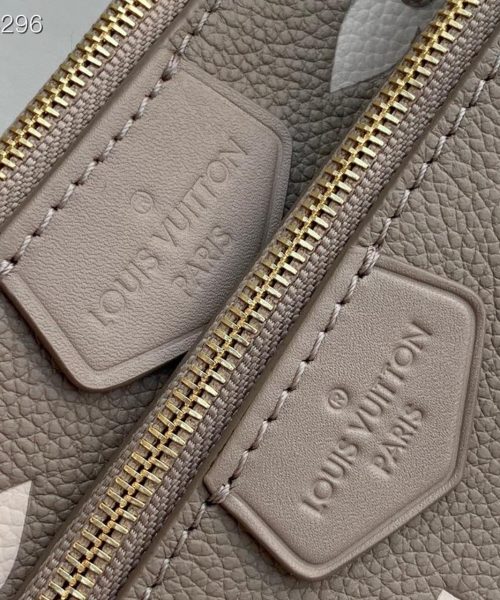 1:1 Replica Louis Vuitton LV Multi Pochette Accessoires Monogram Empreinte Leather Luxury Bag For Women - 9.8in/25cm