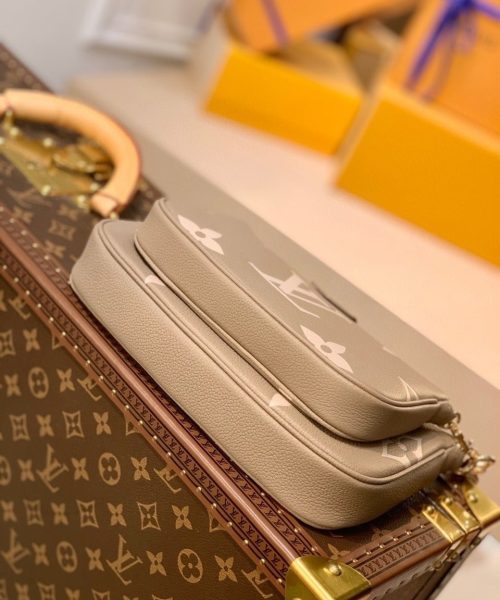 1:1 Replica Louis Vuitton LV Multi Pochette Accessoires Monogram Empreinte Leather Luxury Bag For Women - 9.8in/25cm