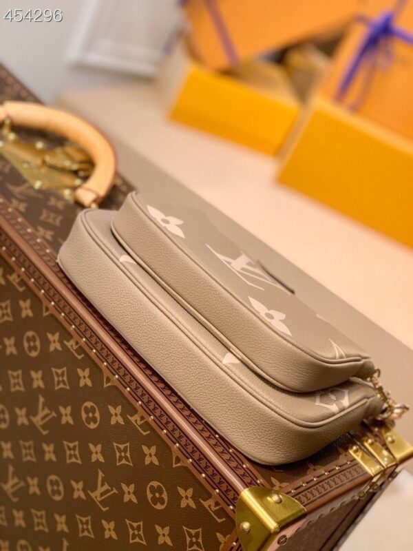 1:1 Replica Louis Vuitton LV Multi Pochette Accessoires Monogram Empreinte Leather Luxury Bag For Women - 9.8in/25cm