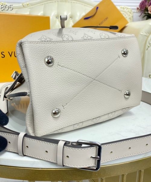 1:1 Replica Louis Vuitton LV Muria Bucket Bag Snow White Luxury Bag For Women M58483 - 9.8in/25cm