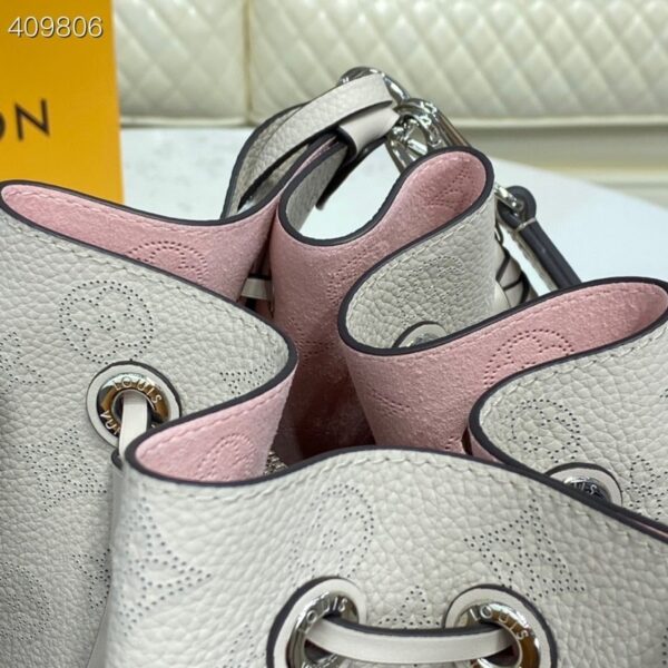 1:1 Replica Louis Vuitton LV Muria Bucket Bag Snow White Luxury Bag For Women M58483 - 9.8in/25cm