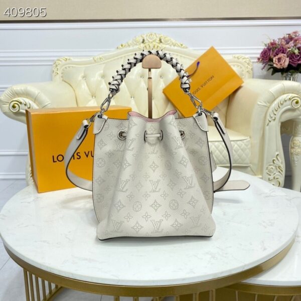 1:1 Replica Louis Vuitton LV Muria Bucket Bag Snow White Luxury Bag For Women M58483 - 9.8in/25cm