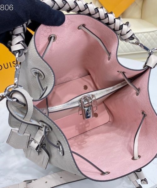 1:1 Replica Louis Vuitton LV Muria Bucket Bag Snow White Luxury Bag For Women M58483 - 9.8in/25cm