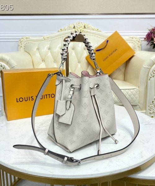 1:1 Replica Louis Vuitton LV Muria Bucket Bag Snow White Luxury Bag For Women M58483 - 9.8in/25cm