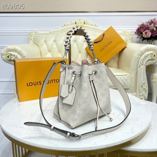 1:1 Replica Louis Vuitton LV Muria Bucket Bag Snow White Luxury Bag For Women M58483 - 9.8in/25cm