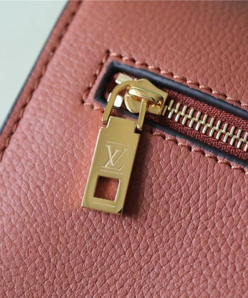1:1 Replica Louis Vuitton LV Mylockme Chain Bag Brown/ Quartz White Luxury Bag For Women - 8.9in/22.5cm