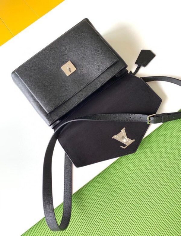 1:1 Replica Louis Vuitton LV Mylockme Satchel Black Luxury Bag For Women M54849 - 11in/28cm