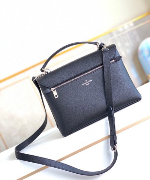 1:1 Replica Louis Vuitton LV Mylockme Satchel Black Luxury Bag For Women M54849 - 11in/28cm