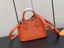 1:1 Replica Louis Vuitton LV Nano Alma Epi Leather Black/Orange/Green/Purple/Quartz Luxury Bag For Women M81945/M82404/M82403/M82402/M82411 - 18cm/ 3.1in