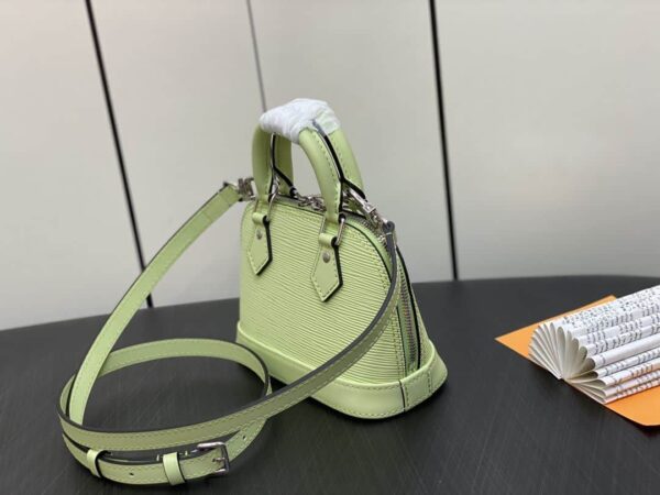 1:1 Replica Louis Vuitton LV Nano Alma Epi Leather Black/Orange/Green/Purple/Quartz Luxury Bag For Women M81945/M82404/M82403/M82402/M82411 - 18cm/ 3.1in