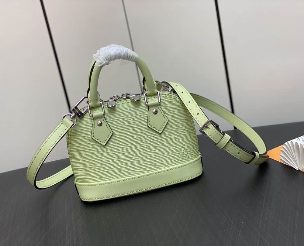 1:1 Replica Louis Vuitton LV Nano Alma Epi Leather Black/Orange/Green/Purple/Quartz Luxury Bag For Women M81945/M82404/M82403/M82402/M82411 - 18cm/ 3.1in