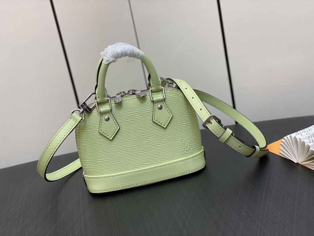 1:1 Replica Louis Vuitton LV Nano Alma Epi Leather Black/Orange/Green/Purple/Quartz Luxury Bag For Women M81945/M82404/M82403/M82402/M82411 - 18cm/ 3.1in - Image 8