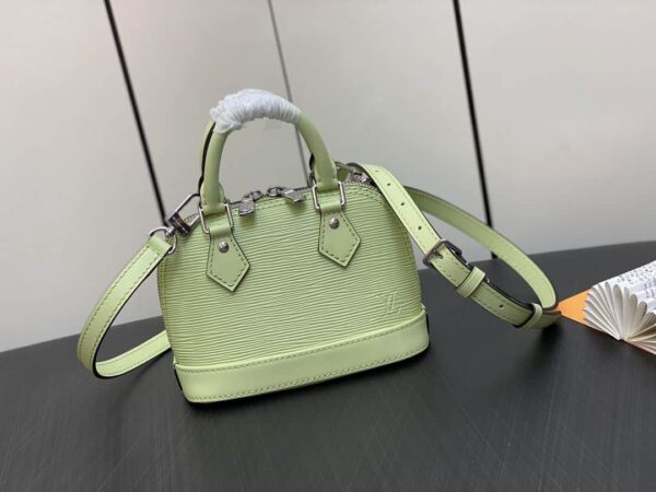 1:1 Replica Louis Vuitton LV Nano Alma Epi Leather Black/Orange/Green/Purple/Quartz Luxury Bag For Women M81945/M82404/M82403/M82402/M82411 - 18cm/ 3.1in