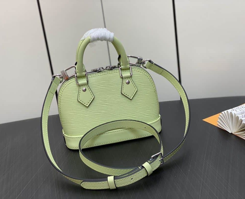 1:1 Replica Louis Vuitton LV Nano Alma Epi Leather Black/Orange/Green/Purple/Quartz Luxury Bag For Women M81945/M82404/M82403/M82402/M82411 - 18cm/ 3.1in