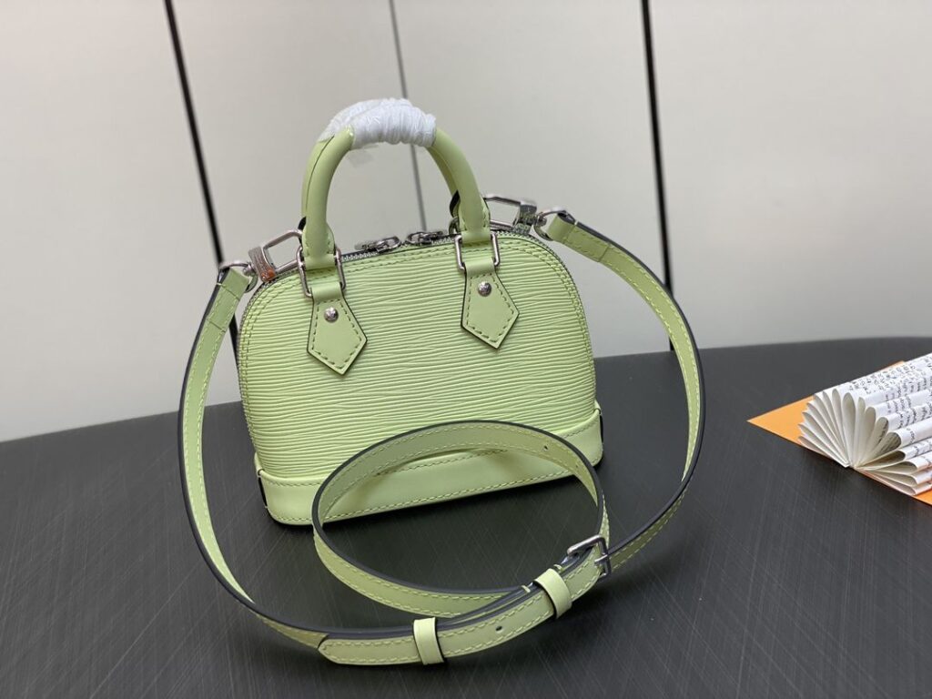 1:1 Replica Louis Vuitton LV Nano Alma Epi Leather Black/Orange/Green/Purple/Quartz Luxury Bag For Women M81945/M82404/M82403/M82402/M82411 - 18cm/ 3.1in - Image 7