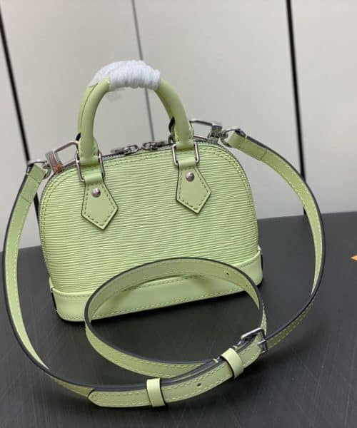 1:1 Replica Louis Vuitton LV Nano Alma Epi Leather Black/Orange/Green/Purple/Quartz Luxury Bag For Women M81945/M82404/M82403/M82402/M82411 - 18cm/ 3.1in