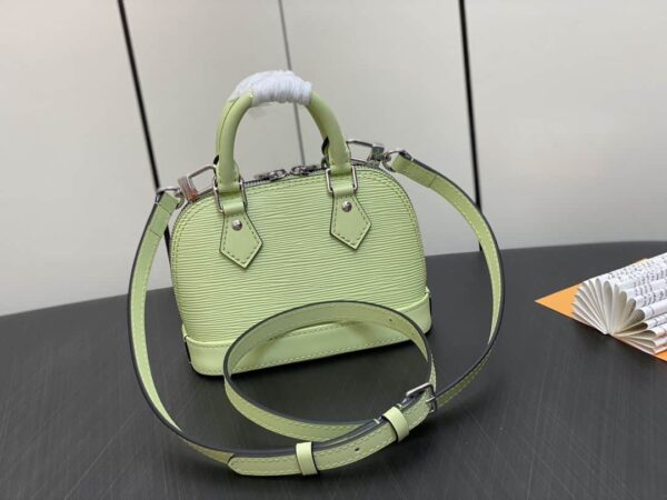 1:1 Replica Louis Vuitton LV Nano Alma Epi Leather Black/Orange/Green/Purple/Quartz Luxury Bag For Women M81945/M82404/M82403/M82402/M82411 - 18cm/ 3.1in