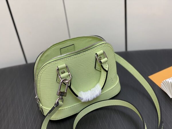 1:1 Replica Louis Vuitton LV Nano Alma Epi Leather Black/Orange/Green/Purple/Quartz Luxury Bag For Women M81945/M82404/M82403/M82402/M82411 - 18cm/ 3.1in