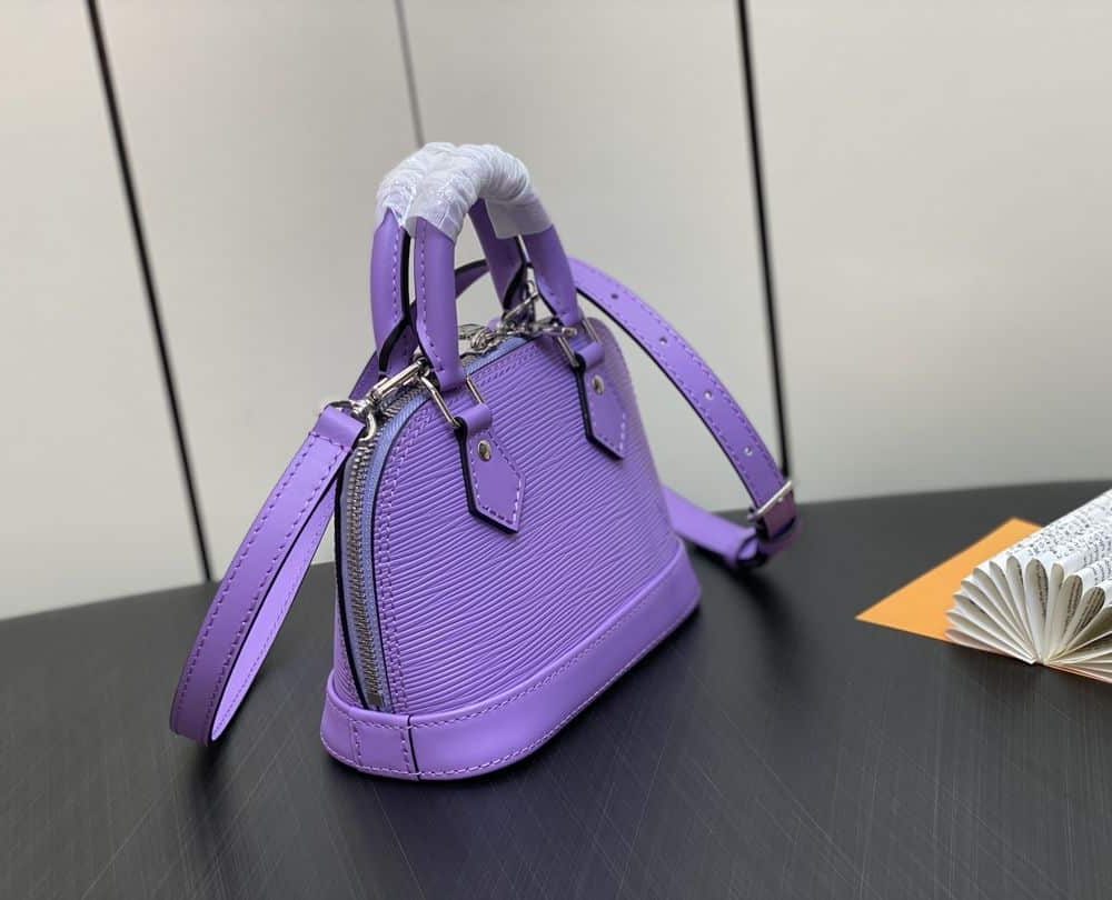 1:1 Replica Louis Vuitton LV Nano Alma Epi Leather Black/Orange/Green/Purple/Quartz Luxury Bag For Women M81945/M82404/M82403/M82402/M82411 - 18cm/ 3.1in