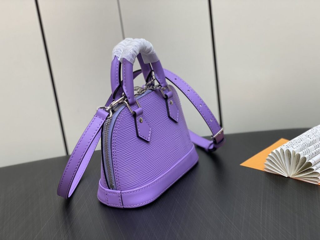 1:1 Replica Louis Vuitton LV Nano Alma Epi Leather Black/Orange/Green/Purple/Quartz Luxury Bag For Women M81945/M82404/M82403/M82402/M82411 - 18cm/ 3.1in - Image 19