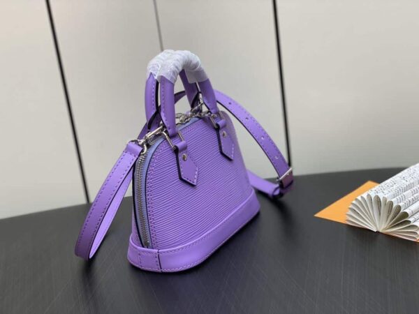 1:1 Replica Louis Vuitton LV Nano Alma Epi Leather Black/Orange/Green/Purple/Quartz Luxury Bag For Women M81945/M82404/M82403/M82402/M82411 - 18cm/ 3.1in