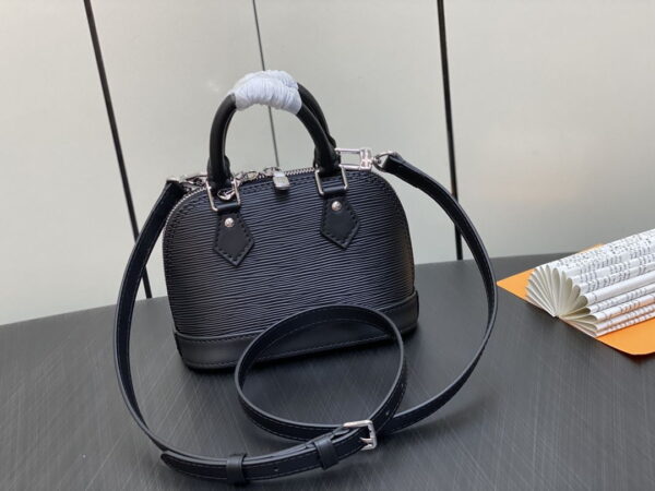 1:1 Replica Louis Vuitton LV Nano Alma Epi Leather Black/Orange/Green/Purple/Quartz Luxury Bag For Women M81945/M82404/M82403/M82402/M82411 - 18cm/ 3.1in
