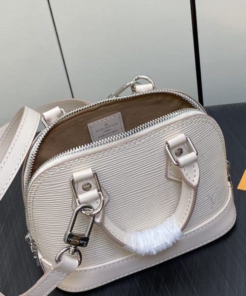 1:1 Replica Louis Vuitton LV Nano Alma Epi Leather Black/Orange/Green/Purple/Quartz Luxury Bag For Women M81945/M82404/M82403/M82402/M82411 - 18cm/ 3.1in