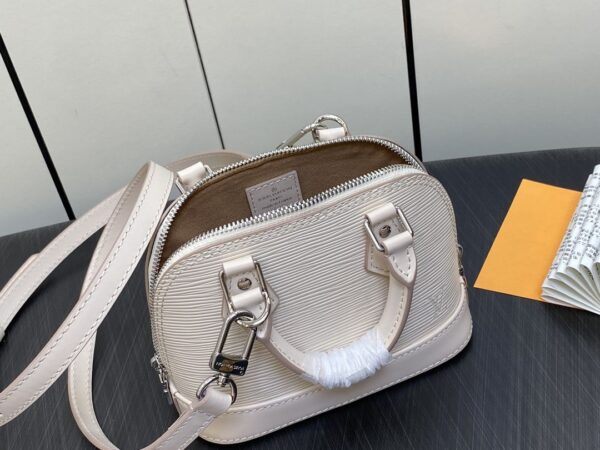 1:1 Replica Louis Vuitton LV Nano Alma Epi Leather Black/Orange/Green/Purple/Quartz Luxury Bag For Women M81945/M82404/M82403/M82402/M82411 - 18cm/ 3.1in