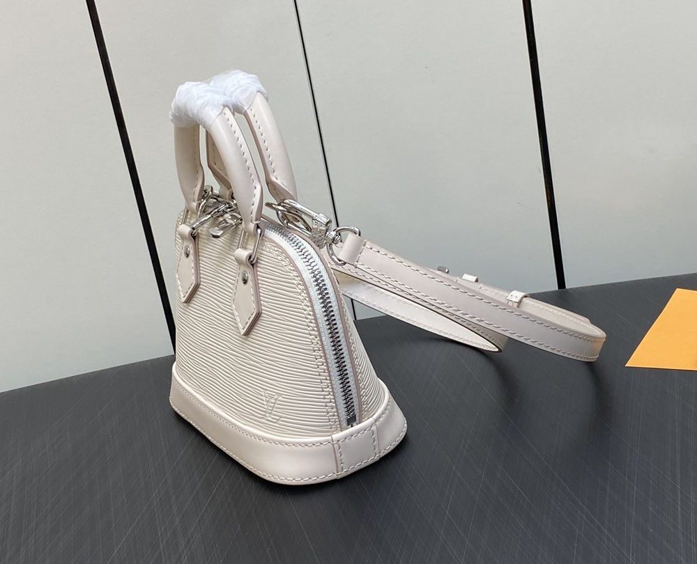 1:1 Replica Louis Vuitton LV Nano Alma Epi Leather Black/Orange/Green/Purple/Quartz Luxury Bag For Women M81945/M82404/M82403/M82402/M82411 - 18cm/ 3.1in