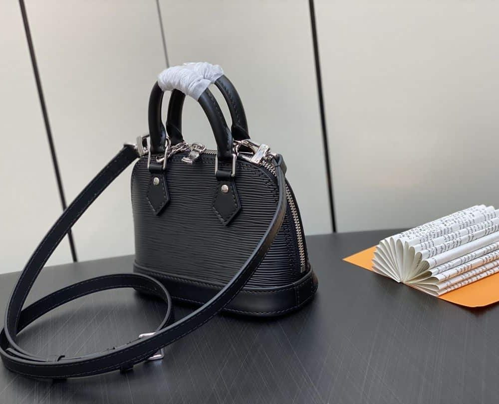 1:1 Replica Louis Vuitton LV Nano Alma Epi Leather Black/Orange/Green/Purple/Quartz Luxury Bag For Women M81945/M82404/M82403/M82402/M82411 - 18cm/ 3.1in