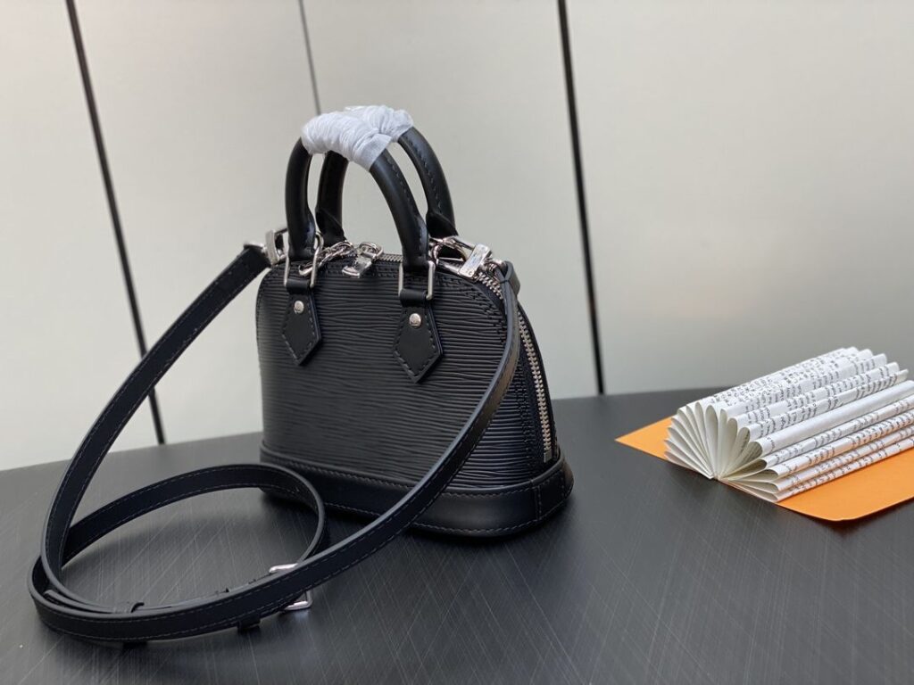 1:1 Replica Louis Vuitton LV Nano Alma Epi Leather Black/Orange/Green/Purple/Quartz Luxury Bag For Women M81945/M82404/M82403/M82402/M82411 - 18cm/ 3.1in - Image 3