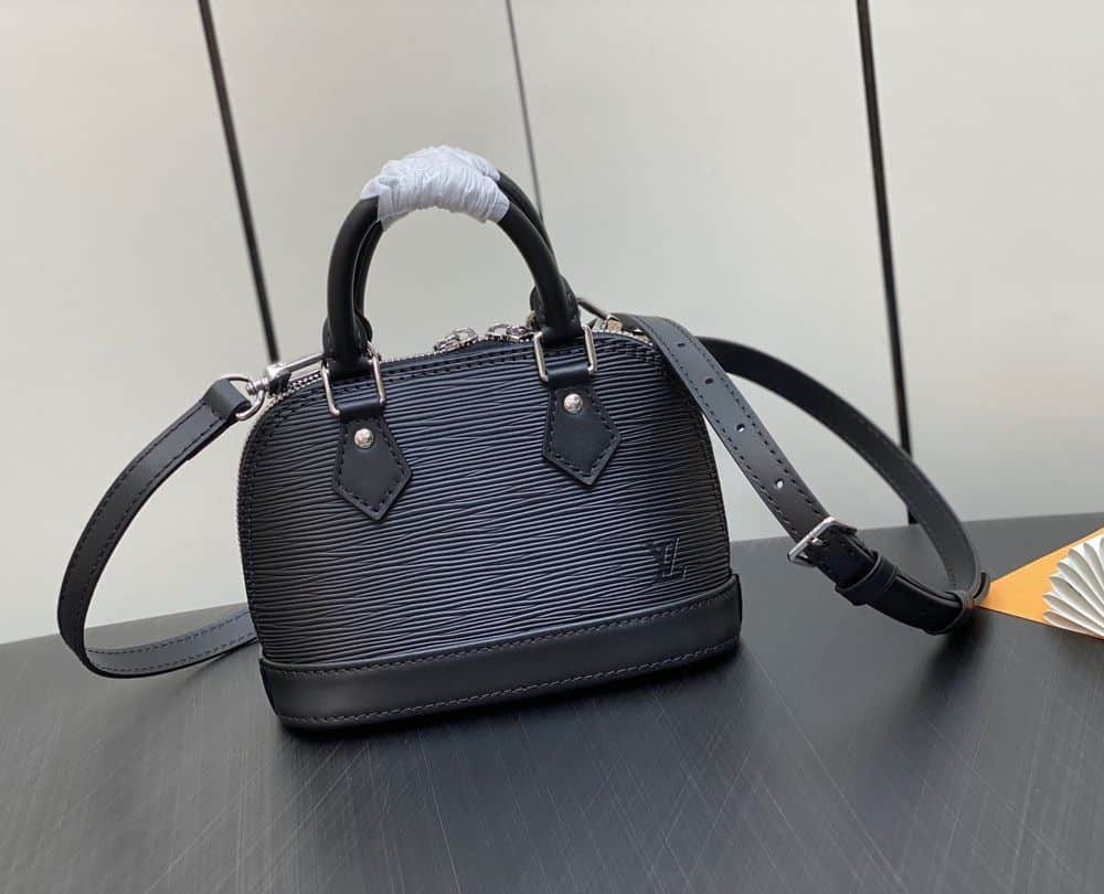1:1 Replica Louis Vuitton LV Nano Alma Epi Leather Black/Orange/Green/Purple/Quartz Luxury Bag For Women M81945/M82404/M82403/M82402/M82411 - 18cm/ 3.1in
