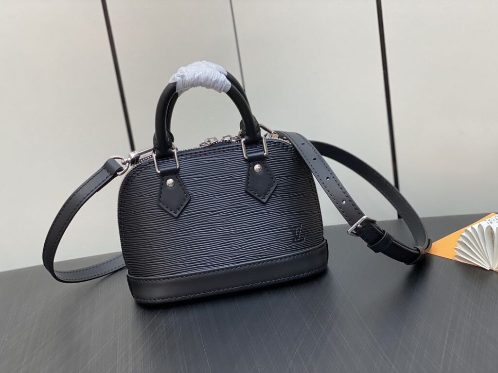 1:1 Replica Louis Vuitton LV Nano Alma Epi Leather Black/Orange/Green/Purple/Quartz Luxury Bag For Women M81945/M82404/M82403/M82402/M82411 - 18cm/ 3.1in - Image 4