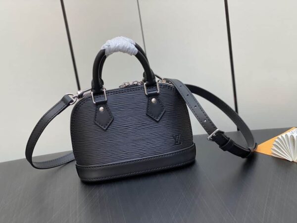1:1 Replica Louis Vuitton LV Nano Alma Epi Leather Black/Orange/Green/Purple/Quartz Luxury Bag For Women M81945/M82404/M82403/M82402/M82411 - 18cm/ 3.1in