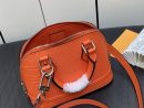 1:1 Replica Louis Vuitton LV Nano Alma Epi Leather Black/Orange/Green/Purple/Quartz Luxury Bag For Women M81945/M82404/M82403/M82402/M82411 - 18cm/ 3.1in