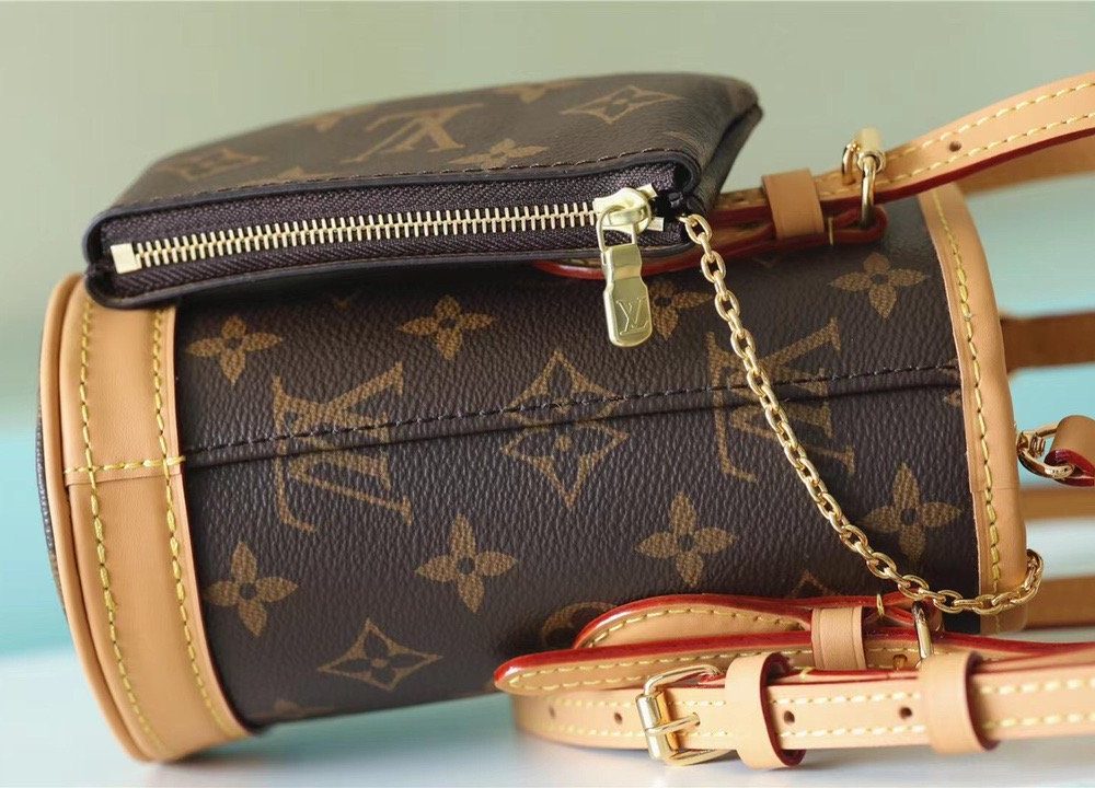 1:1 Replica Louis Vuitton LV Nano Bucket Bag Monogram Canvas Brown Luxury Bag For Women Brown - 6.7in/17cm