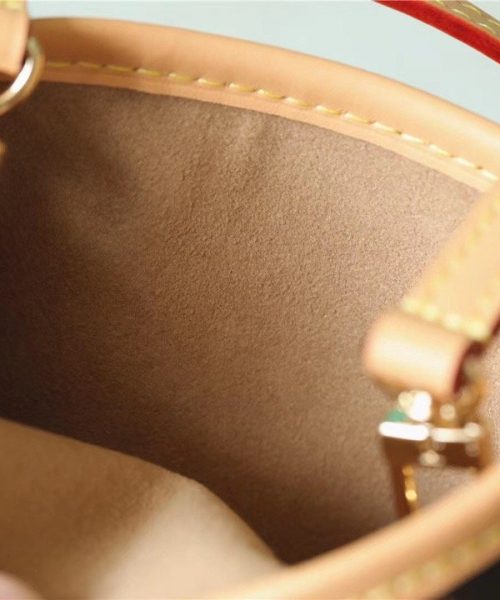 1:1 Replica Louis Vuitton LV Nano Bucket Bag Monogram Canvas Brown Luxury Bag For Women Brown - 6.7in/17cm