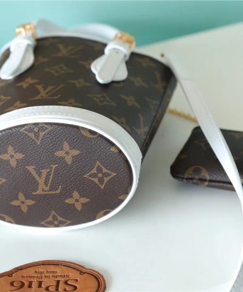 1:1 Replica Louis Vuitton LV Nano Bucket Bag Monogram Luxury Bag For Women Brown M81489 - 6.7in/17cm