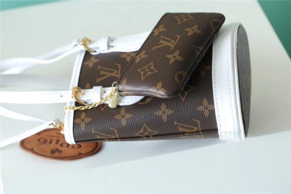 1:1 Replica Louis Vuitton LV Nano Bucket Bag Monogram Luxury Bag For Women Brown M81489 - 6.7in/17cm