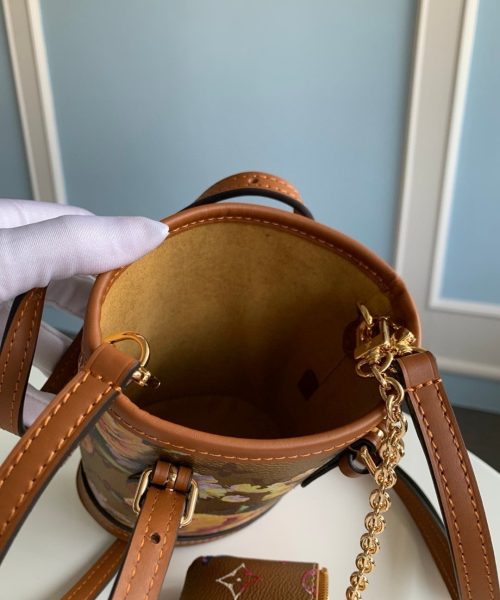 1:1 Replica Louis Vuitton LV Nano Bucket Gold Luxury Bag For Women M81724 - 6.7in/17cm