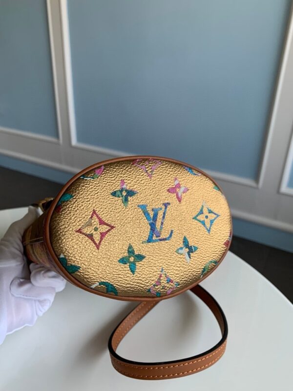 1:1 Replica Louis Vuitton LV Nano Bucket Gold Luxury Bag For Women M81724 - 6.7in/17cm