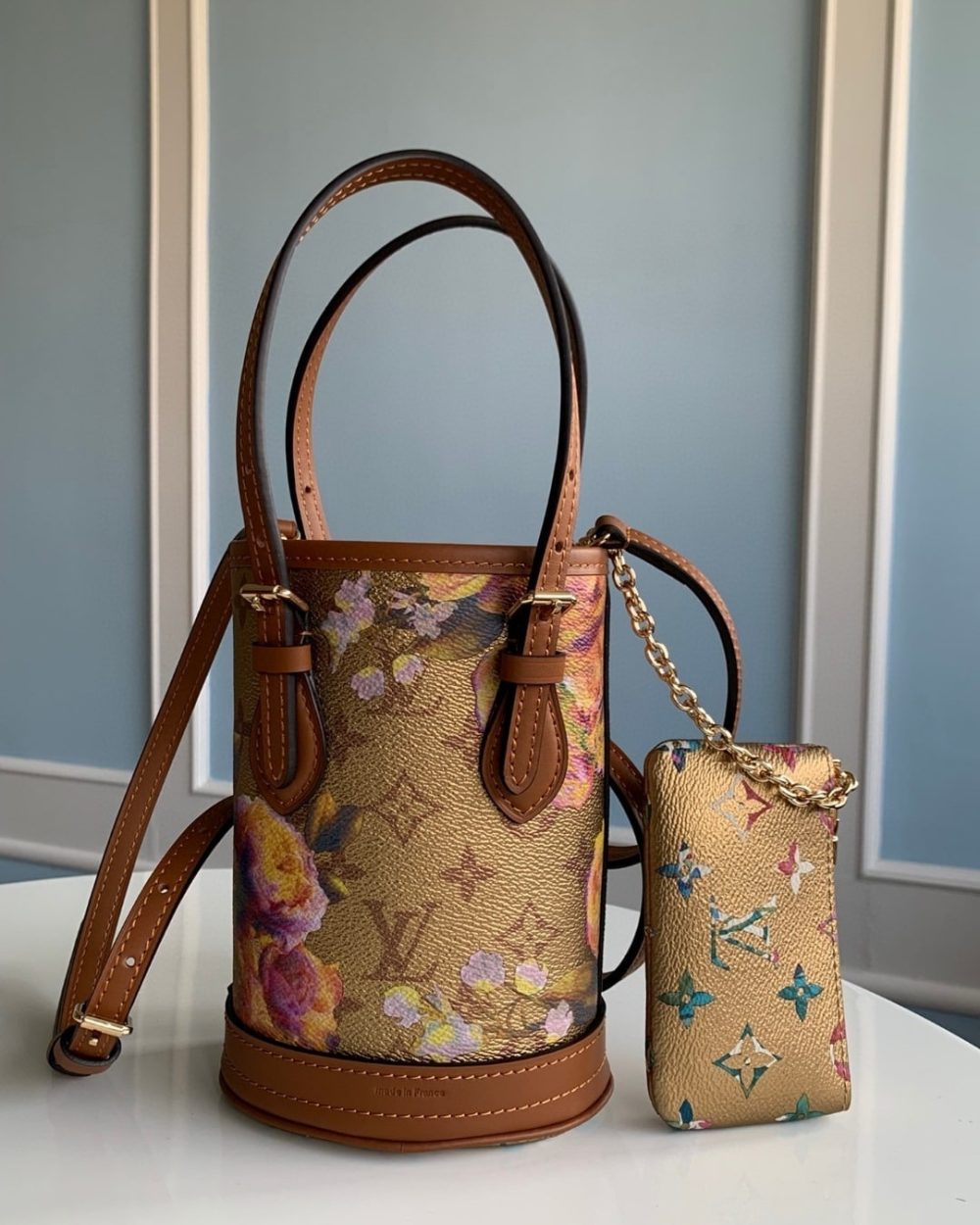 1:1 Replica Louis Vuitton LV Nano Bucket Gold Luxury Bag For Women M81724 - 6.7in/17cm