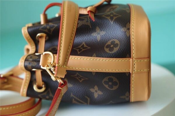 1:1 Replica Louis Vuitton LV Nano Noe Monogram Canvas Luxury Bag For Women M81266 - 16cm/6.3in