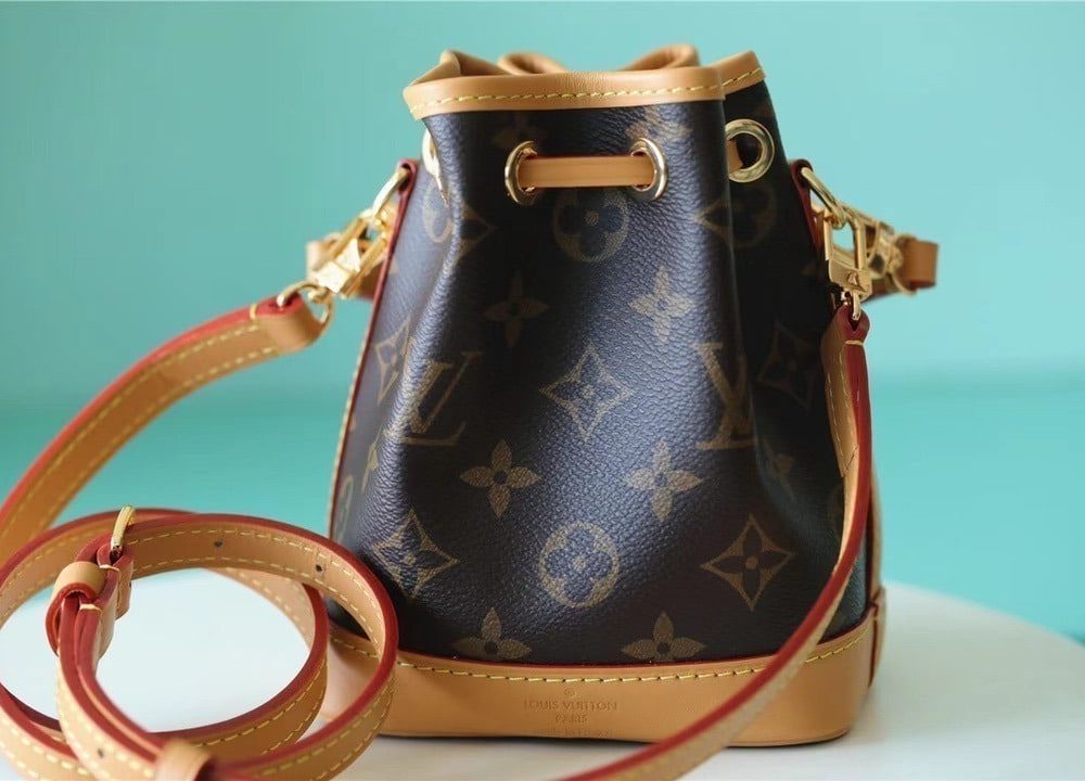 1:1 Replica Louis Vuitton LV Nano Noe Monogram Canvas Luxury Bag For Women M81266 - 16cm/6.3in