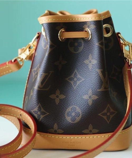 1:1 Replica Louis Vuitton LV Nano Noe Monogram Canvas Luxury Bag For Women M81266 - 16cm/6.3in