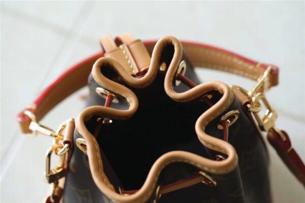 1:1 Replica Louis Vuitton LV Nano Noe Monogram Canvas Luxury Bag For Women M81266 - 16cm/6.3in